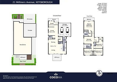 Plano ng Bahay - 21 Milliners Avenue, Keysborough, VIC 3173