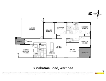 8 Mahatma Road, Werribee, VIC 3030, 4 غرف, 2 حمامات, House