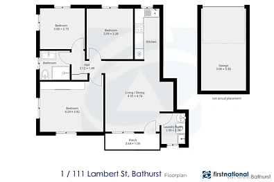 1/111 Lambert Street, Bathurst, NSW 2795, 3 Schlafzimmer, 1 Badezimmer, Unit