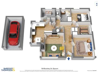 54 Buckley Road, Epsom, Auckland City, Auckland, 3部屋, 1バスルーム, House