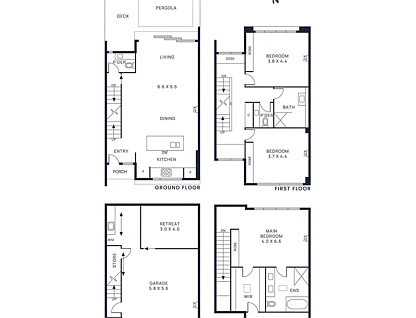 8/14 Lillimur Road, Ormond, VIC 3204, 3房, 2浴, Townhouse