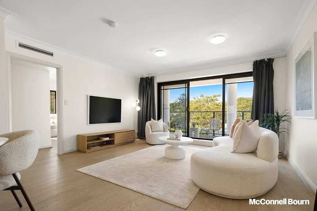 Bellevue Hill 3房 精品 Vue Pointe 大楼中的优雅东北角公寓 Elegant North-East Corner Apartment in Boutique Vue Pointe