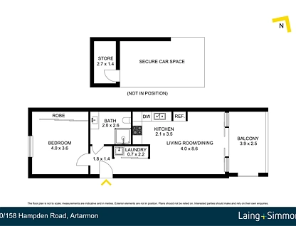 10/158 Hampden Road, Artarmon, Lower North Shore, 1 habitaciones, 1 baños, Apartment