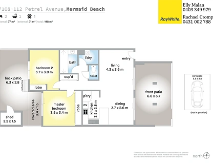 3/108-112 Petrel Avenue, Mermaid Beach, Gold Coast, 2 Kuwarto, 1 Banyo, Apartment