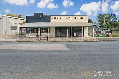 Berriwillock 3房  Mixed-use property with home, shopfronts, and shed.