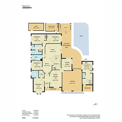 4 Banyan Court, Greenwith, SA 5125, 4房, 2浴, House
