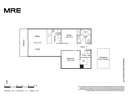 310/12 Coppin Street, Richmond, Inner East Melbourne, 1 habitaciones, 1 baños, Apartment