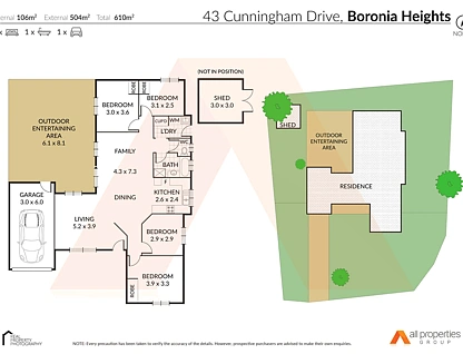 43 Cunningham Drive, Boronia Heights, Brisbane - Southern Region, 4 침실, 1 욕실, House