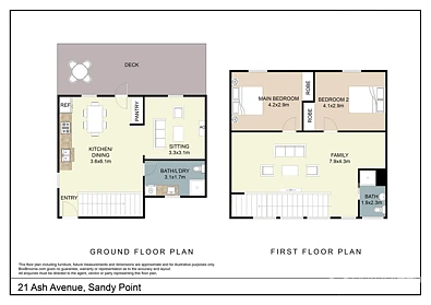 21 Ash Avenue, Sandy Point, VIC 3959, 2 slaapkamers, 2 badkamers, House