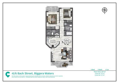 41/6 Back Street, Biggera Waters, QLD 4216, 2 slaapkamers, 2 badkamers, Apartment