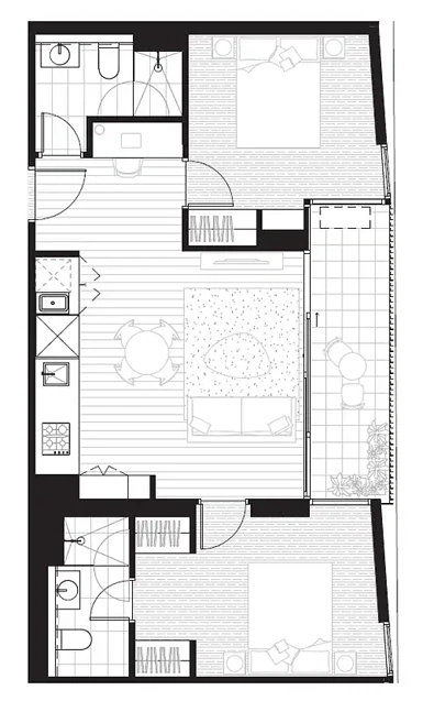 213/250 Gore Street, Fitzroy, VIC 3065, 2 slaapkamers, 2 badkamers, Apartment