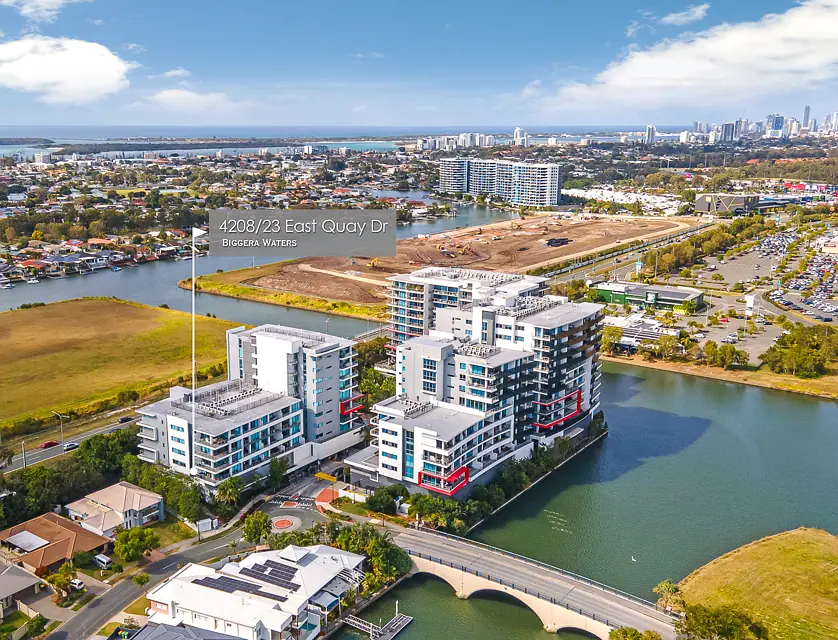 4208/25 East Quay Drive, Biggera Waters, Gold Coast, 3 कमरे, 2 बाथरूम, Apartment