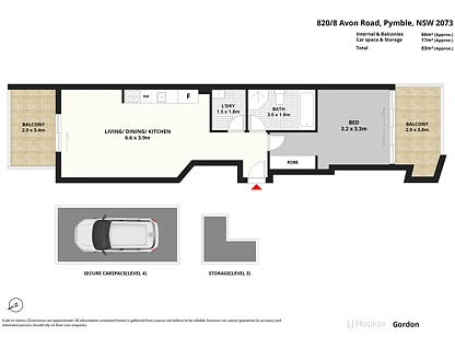 820/8 Avon Road, Pymble, NSW 2073, 1 कमरे, 1 बाथरूम, Apartment