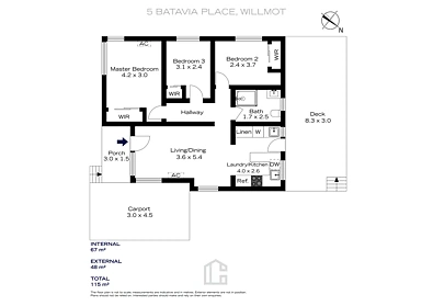 5 Batavia Place, Willmot, NSW 2770, 3 slaapkamers, 1 badkamers, House