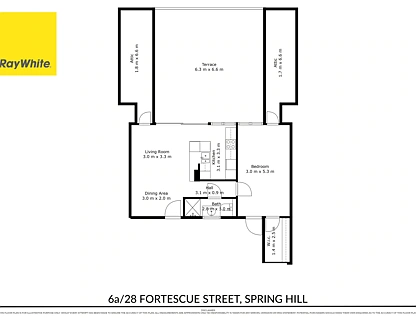 6A/28 Fortescue Street, Spring Hill, Brisbane - Inner City Region, 1 कमरे, 1 बाथरूम, Apartment