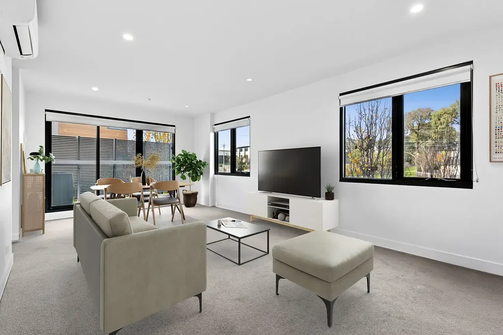 Burwood 2 Bedroom Modern style with a sky-facing balcony