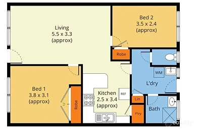 5/4-10 Plover Street, Melton, VIC 3337, 2房, 1浴, Unit