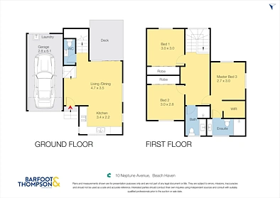 10B,D,E Neptune Avenue, Beach Haven, North Shore City, 3 chambres, 2 salles de bain, House