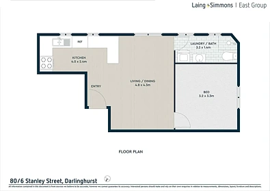 80/6 Stanley Street, Darlinghurst, NSW 2010, 1 Bedrooms, 1 Bathrooms, Apartment