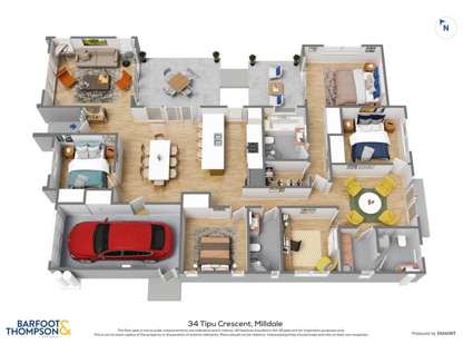 34 Tipu Crescent, Milldale, Rodney, Auckland, 5房, 3浴, 独立屋
