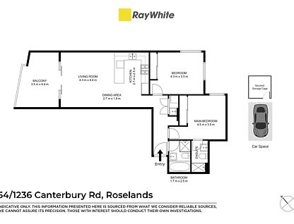 54/1236-1244 Canterbury Road, Roselands, South Western Suburbs, 2 phòng ngủ, 2 phòng tắm, Apartment