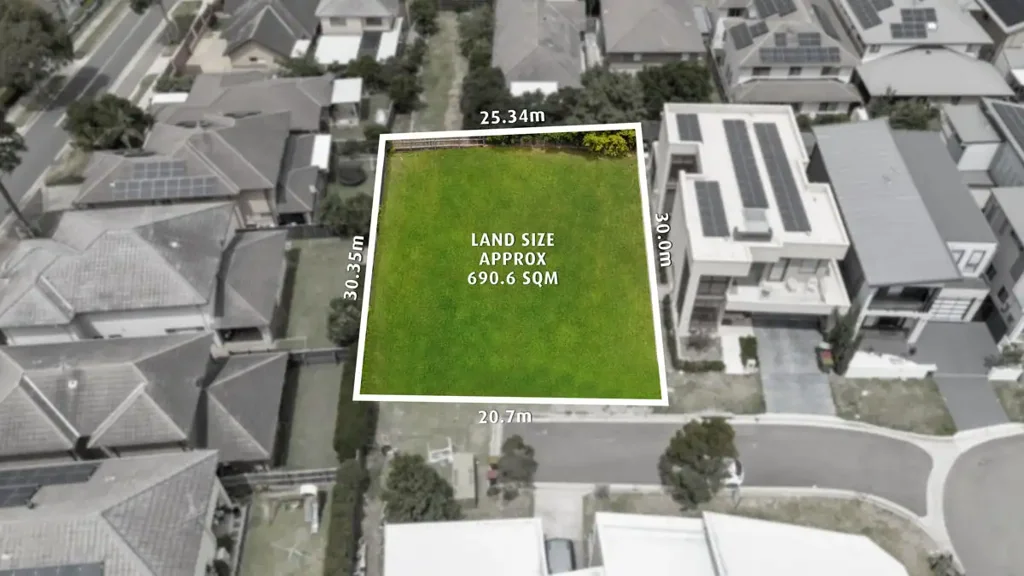 Pemulwuy 690.6平米宽幅地块 已批四五居联排 理想尽头位置 步行购物交通 优越投资地段 PRIME DUPLEX DEVELOPMENT SITE