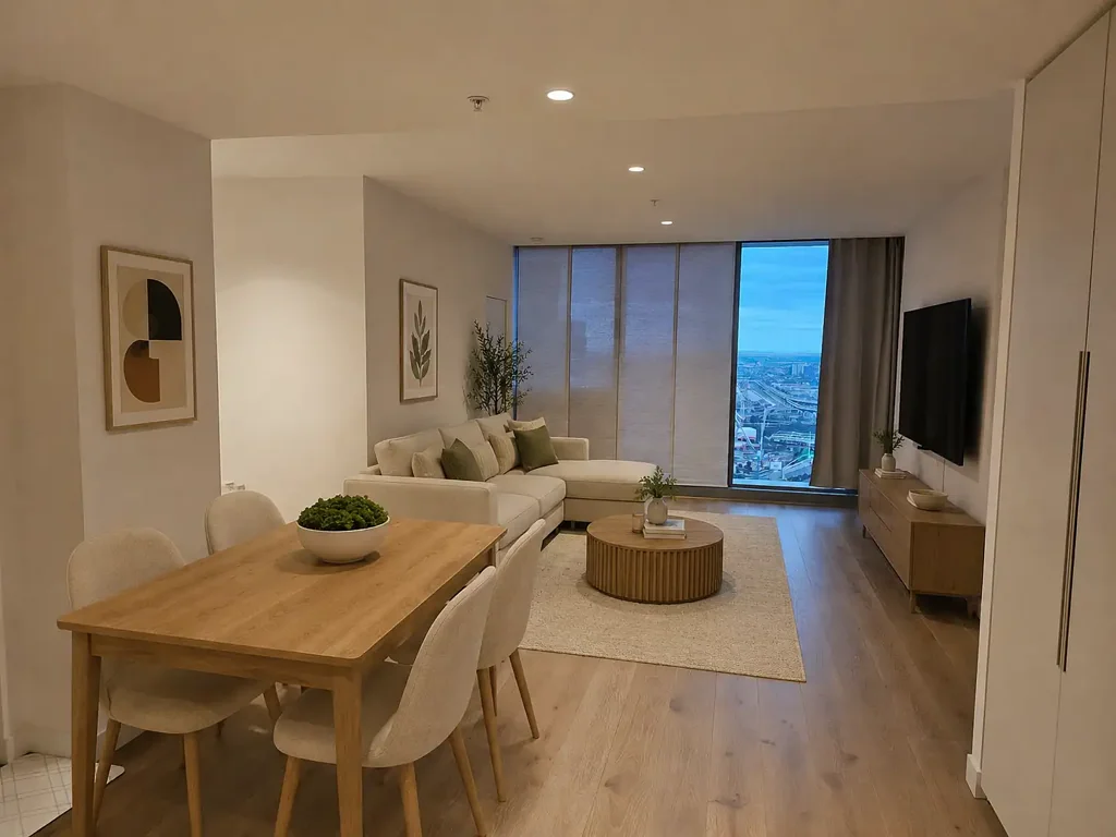 Melbourne 1ห้องนอน Sky-High Luxury with Uninterrupted Views | Large Floorplan + Study | Owner-Occupied & Near New