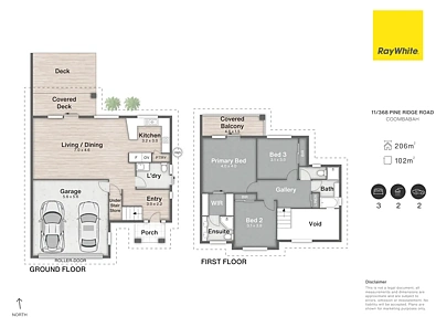 11/368 Pine Ridge Road, Coombabah, QLD 4216, 3房, 2浴, Townhouse