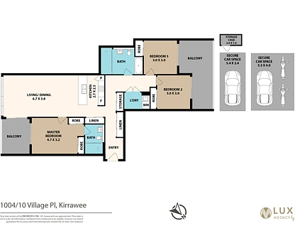 Level 10/1004/10 Village Place, Kirrawee, Sutherland Shire, 3房, 2浴, Apartment