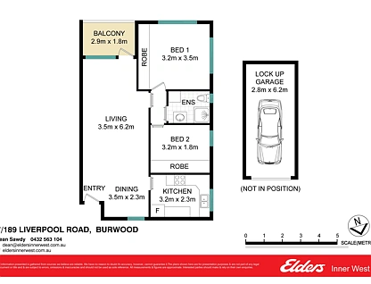 7/189 Liverpool Road, Burwood, Inner West, 2 rūma, 1 rūma horoi, Unit
