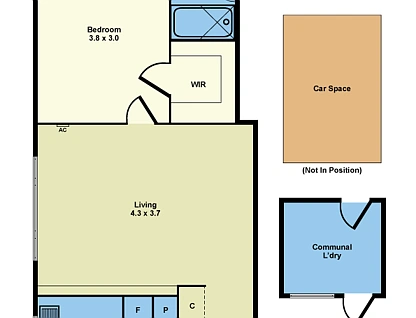 1/125 Ferguson Street, Williamstown, South West Melbourne, 1部屋, 1バスルーム, Apartment