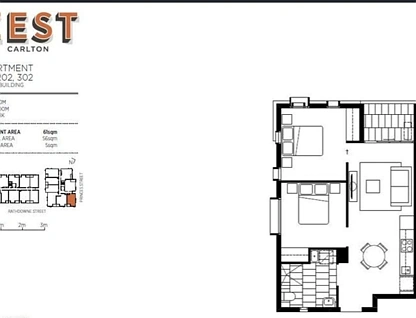 102/545 Rathdowne Street, Carlton, Melbourne CBD, 2 Schlafzimmer, 1 Badezimmer, Apartment