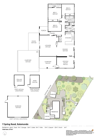 9 Spring Rd, Kalamunda, WA 6076, 3房, 2浴, 独立屋
