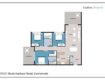 57/21 Shute Harbour Road, Cannonvale, Mackay, 3 Kuwarto, 2 Banyo, Apartment