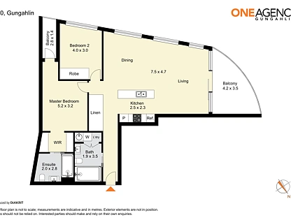 110/1 Anthony Rolfe Avenue, Gungahlin, Gungahlin District, 2 침실, 2 욕실, Apartment