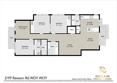 2/99 Rawson Road, Woy Woy, NSW 2256, 3房, 2浴, 公寓