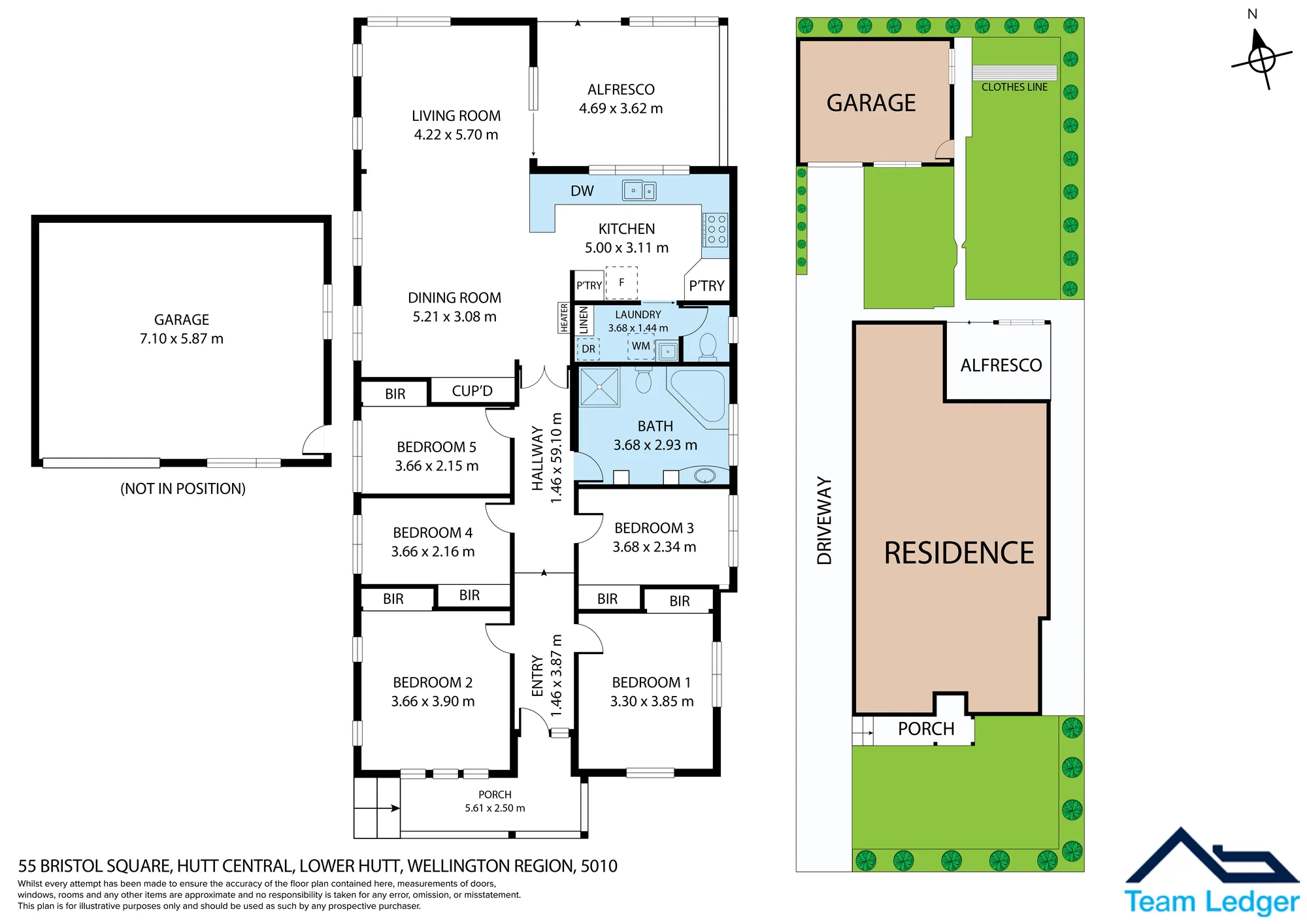 55 Bristol Square, Hutt Central, Lower Hutt, Wellington, 5 Bedrooms, 1 Bathrooms, House