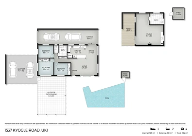 1537 Kyogle Road, Uki, NSW 2484, 4房, 2浴, House