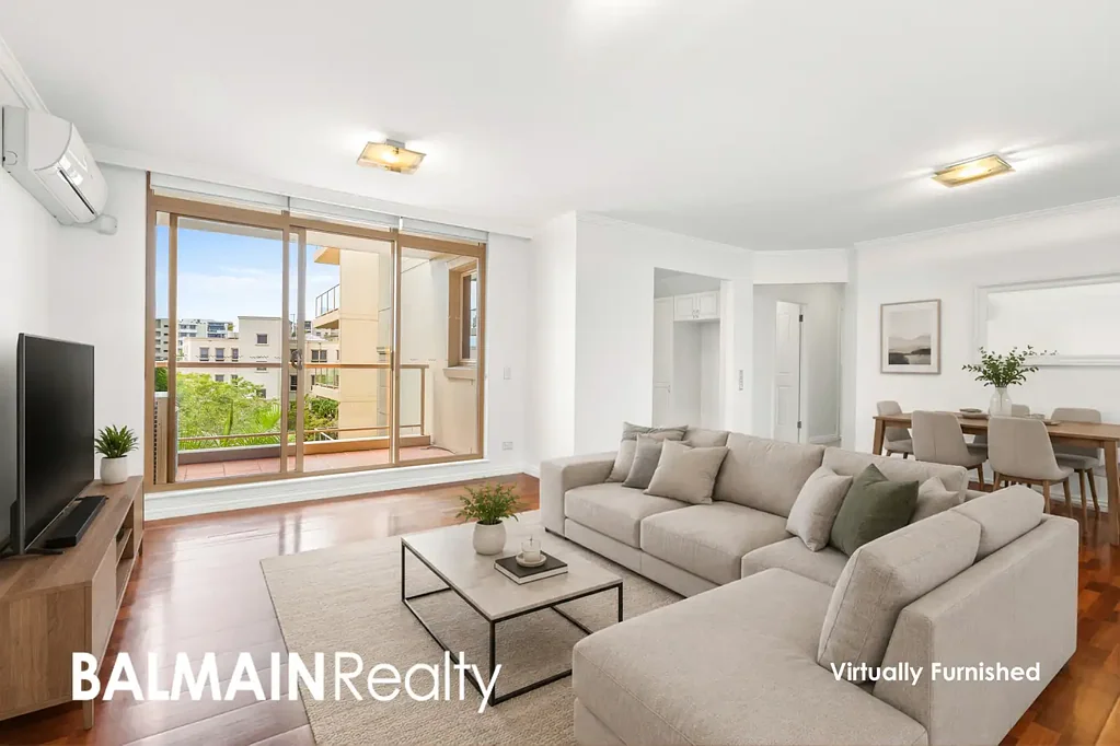 Two Bedroom Apartment with Floor Boards and Air Conditioning in the Popular Balmain Shores