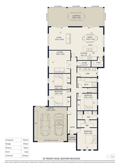 Floor plan - 30 Trident Road, Seaford Meadows, SA 5169