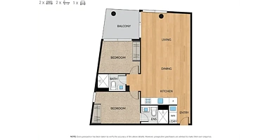 1301D/21 Robert Street, Collingwood, VIC 3066, 2 habitaciones, 2 baños, Apartment