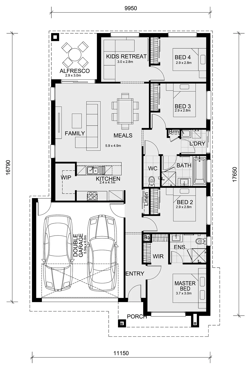 Lot 1117 Plumcot Loop, Tarneit, VIC 3029, 4 Bedrooms, 2 Bathrooms, House