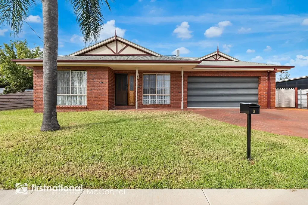 Kyabram 3ห้องนอน Convenient Location, Low Maintenance Red Brick Home