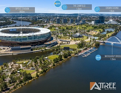 1702/96 Bow River Crescent, Burswood, South East Perth, 2部屋, 2バスルーム, Apartment
