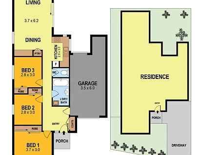 3/210 Retreat Road, Spring Gully, Bendigo, 3房, 1浴, Townhouse
