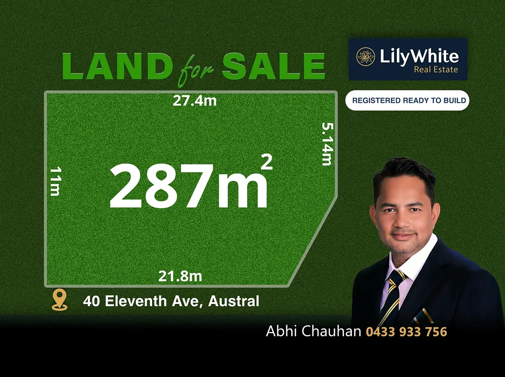 Austral Build your First home now | Registered land ready to build !