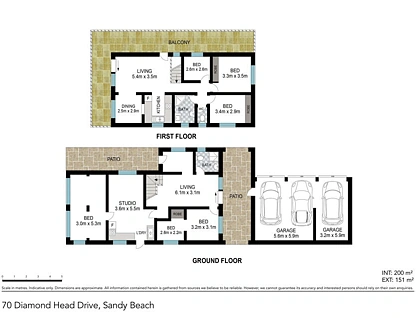 70 Diamond Head Drive, Sandy Beach, North Coast, 5 Bedrooms, 2 Bathrooms, House
