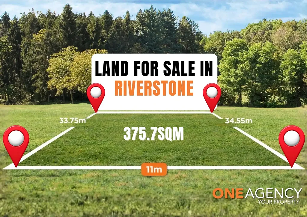 Riverstone 黄金增长走廊 375.7㎡宽街地块 优质学区环绕 便捷交通网络 生活便利舒适 Prime Riverstone Land for Sale