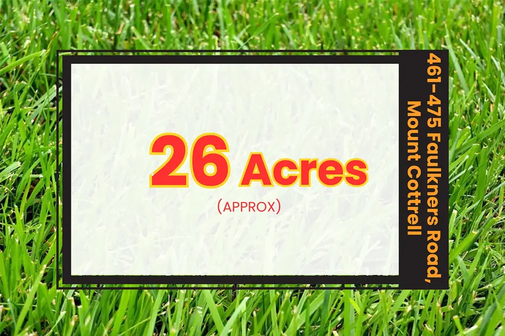 Mount Cottrell Land Of The Future - 5 Year Settlement!