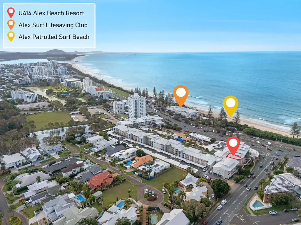 Alexandra Headland  OPEN FRIDAY 1.00 -1.45 PM - TOP FLOOR WITH OCEAN VIEWS